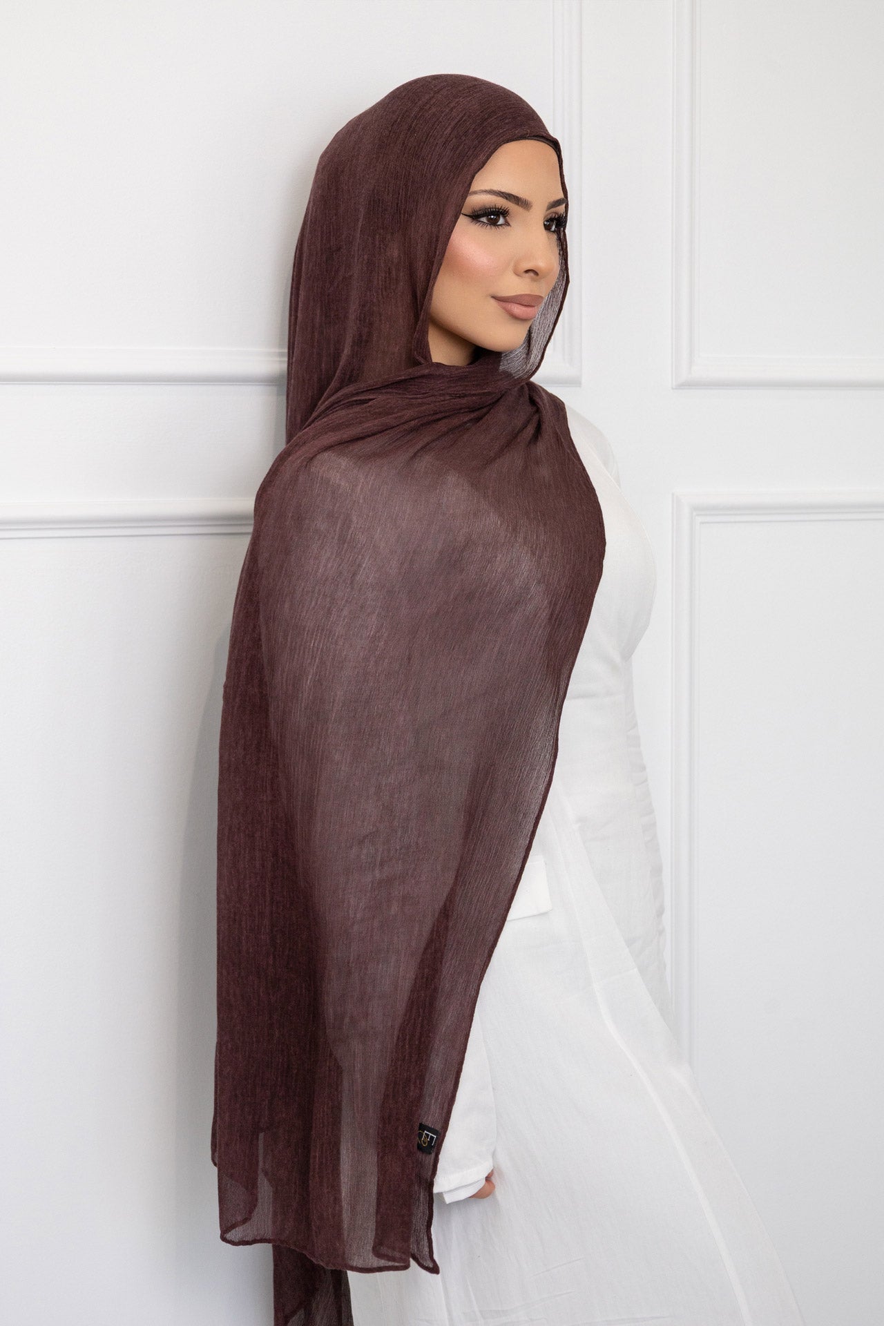 Plum Textured Hijab