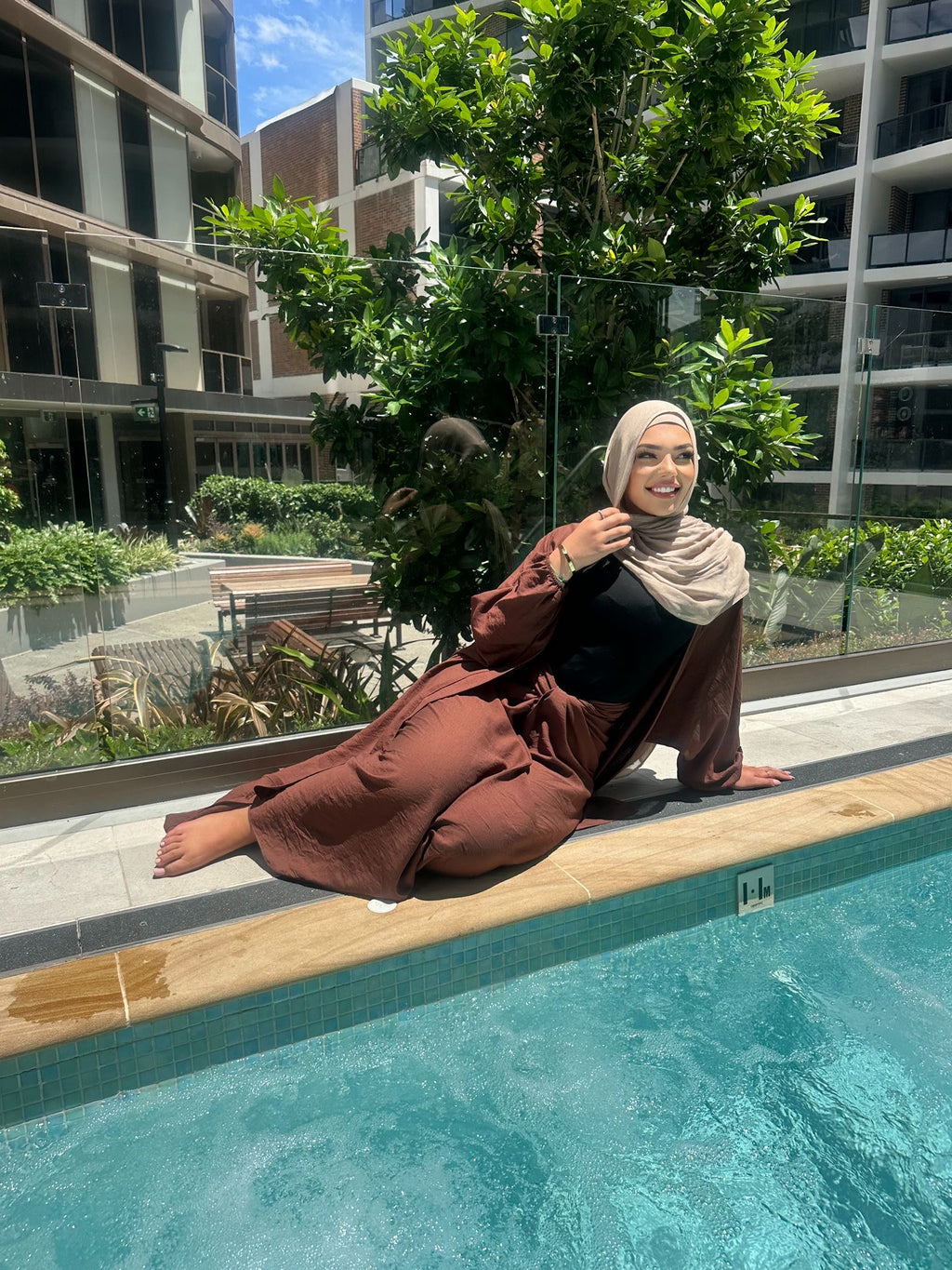 Sahara Skirt Set- Chocolate Brown