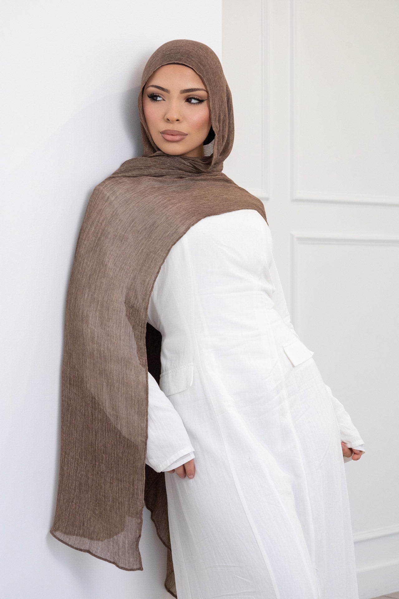 Walnut Textured Hijab