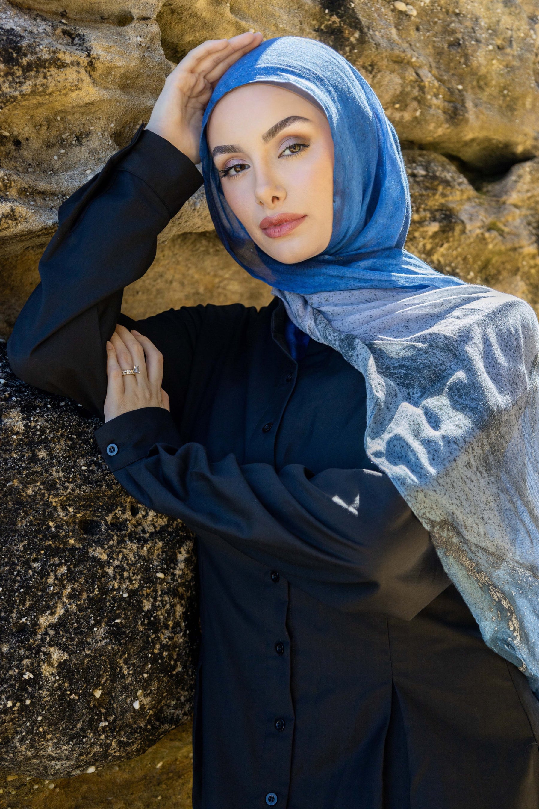 Azurite- Printed Modal Hijab