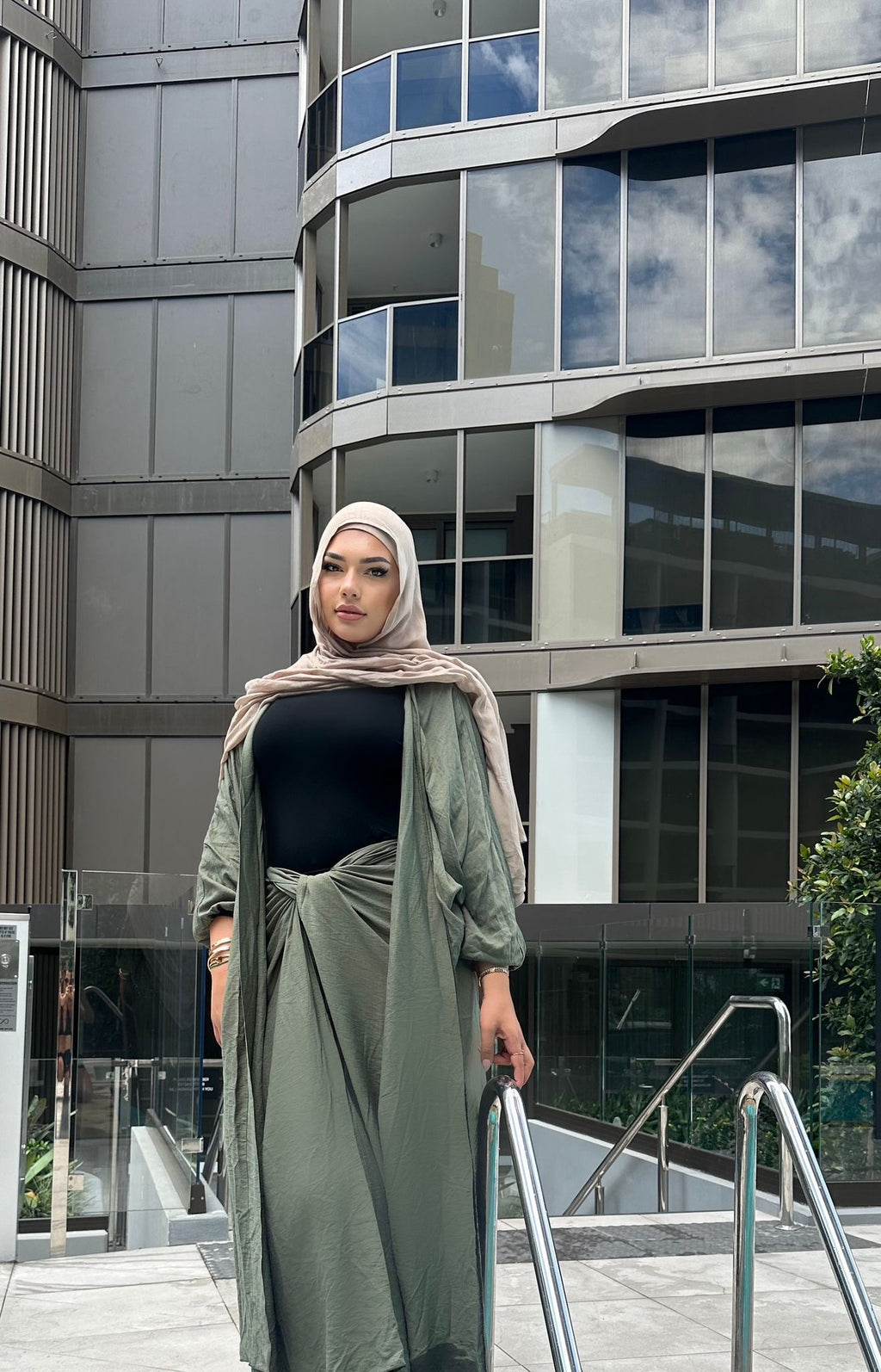 Sahara Skirt Set- Army Green