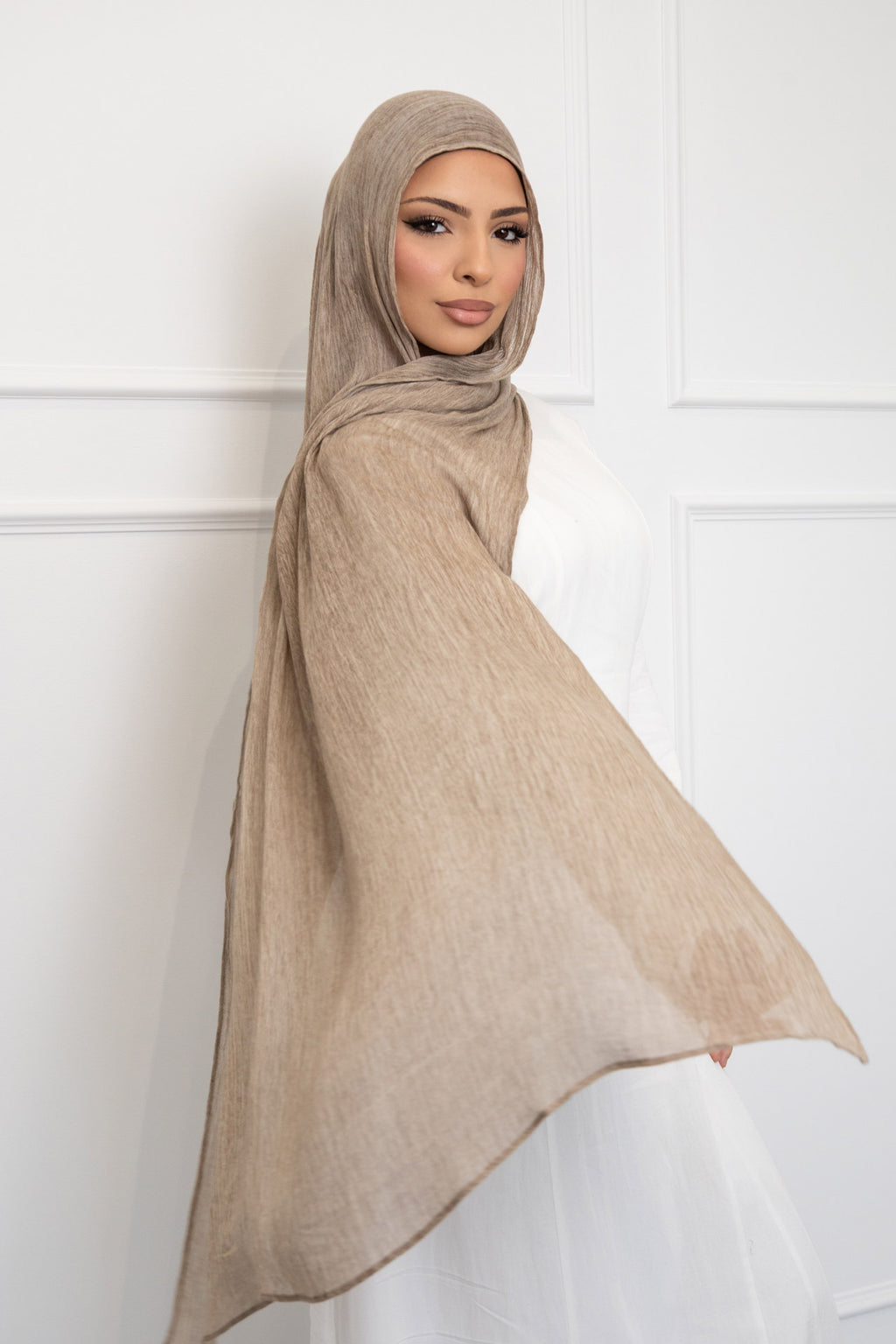 Latte Textured Hijab