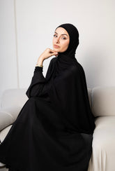 Luxury Jersey Hijab Set - Black