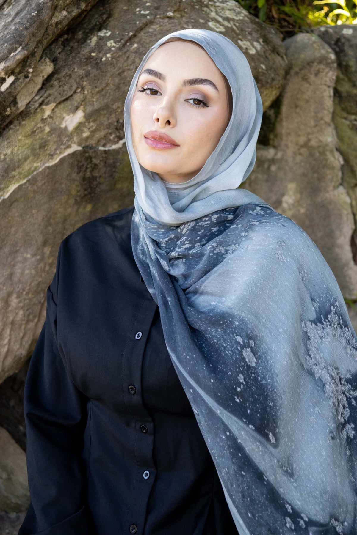 Cinereal- Printed Modal Hijab