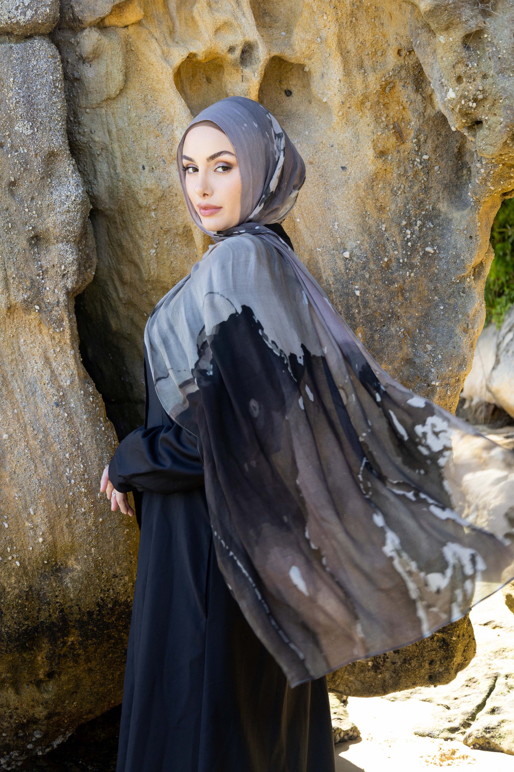 Bronzite- Printed Modal Hijab