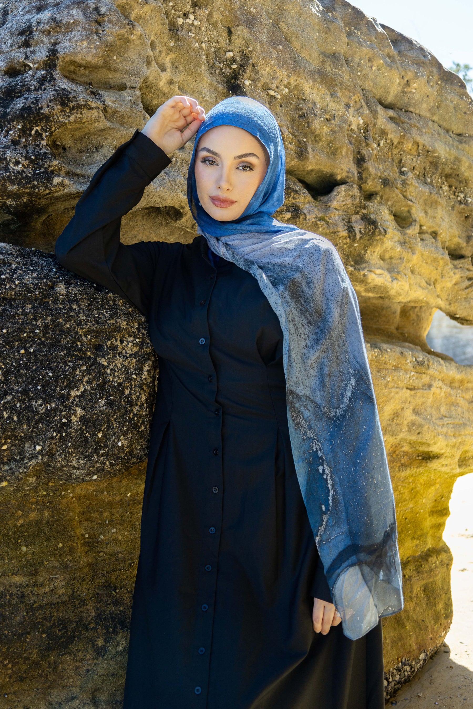 Azurite- Printed Modal Hijab