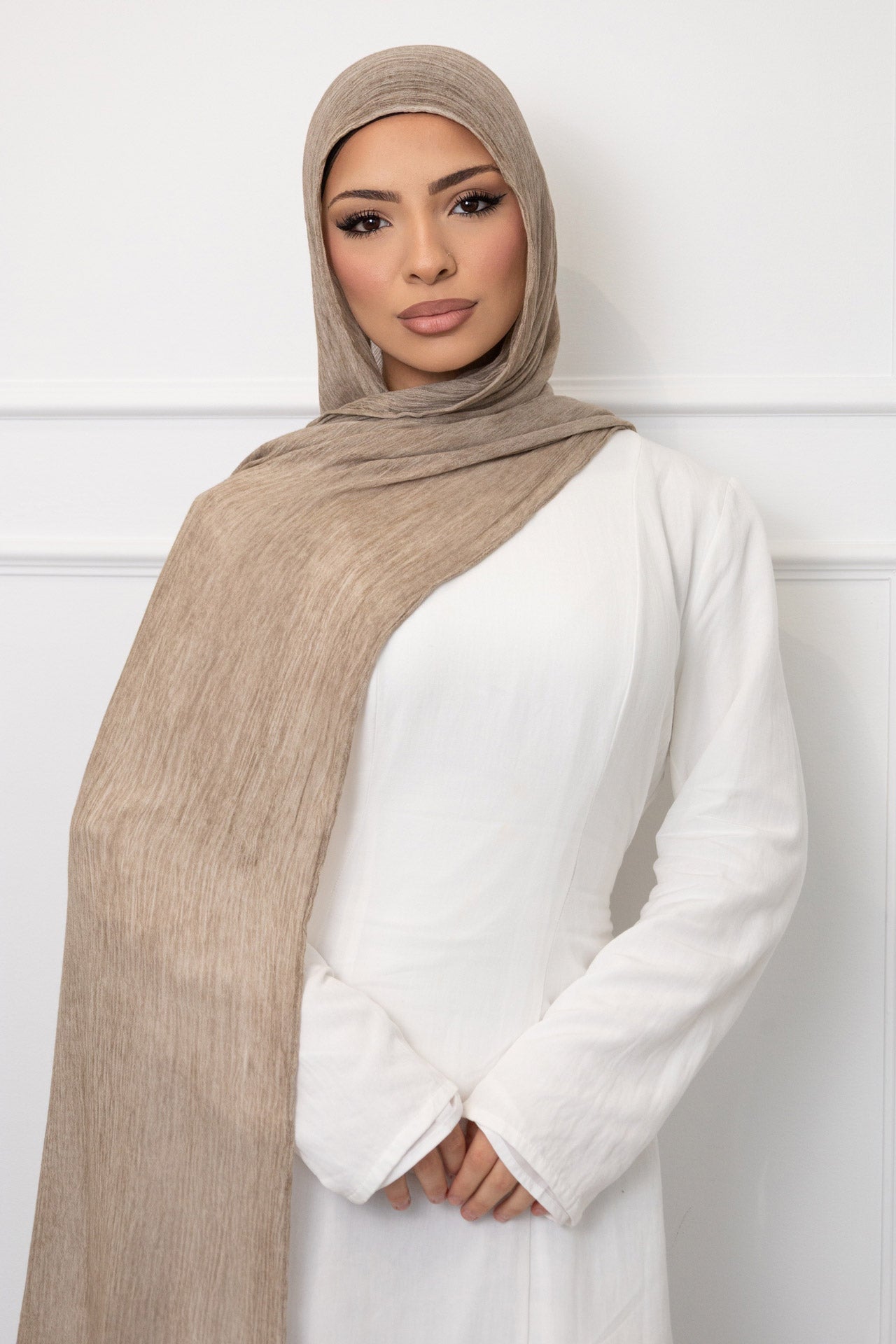 Latte Textured Hijab