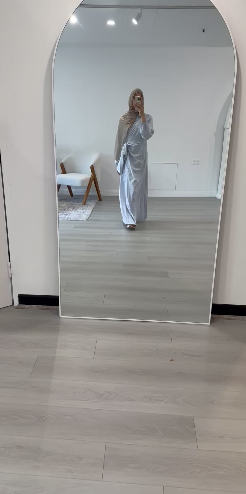 Aya Wrap Dress- Light Blue